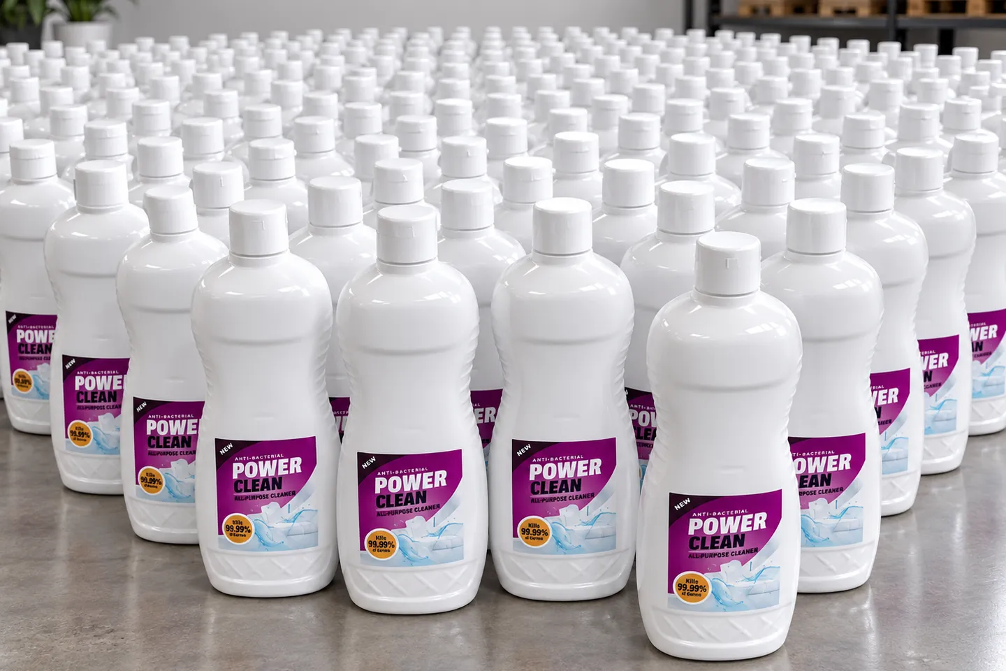 Bottles of all-purpose cleaner
