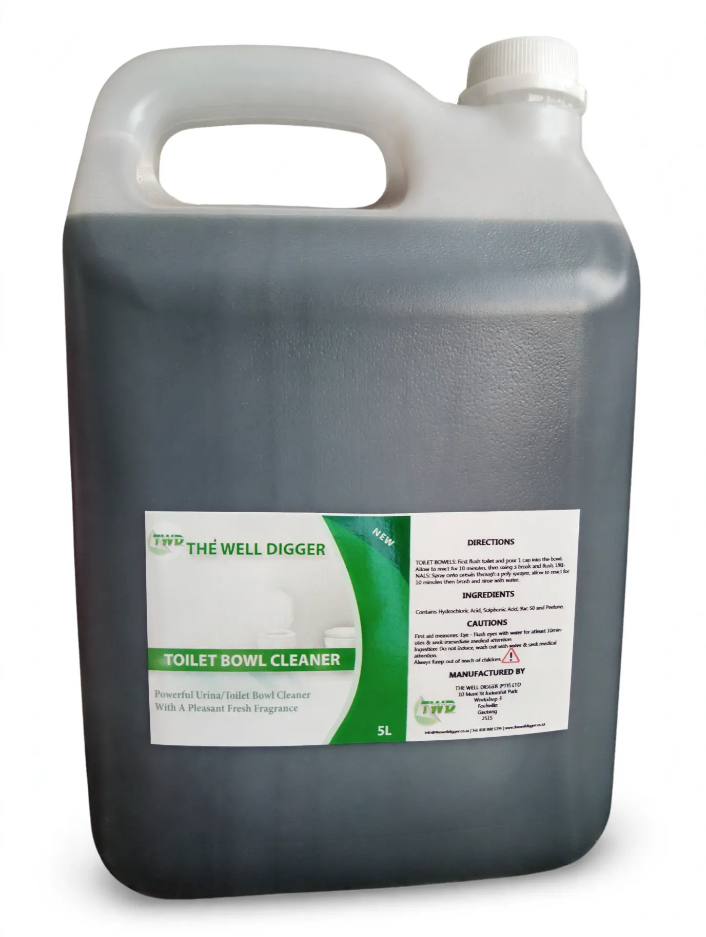 Toilet Bowl Cleaner in a 5 litre container