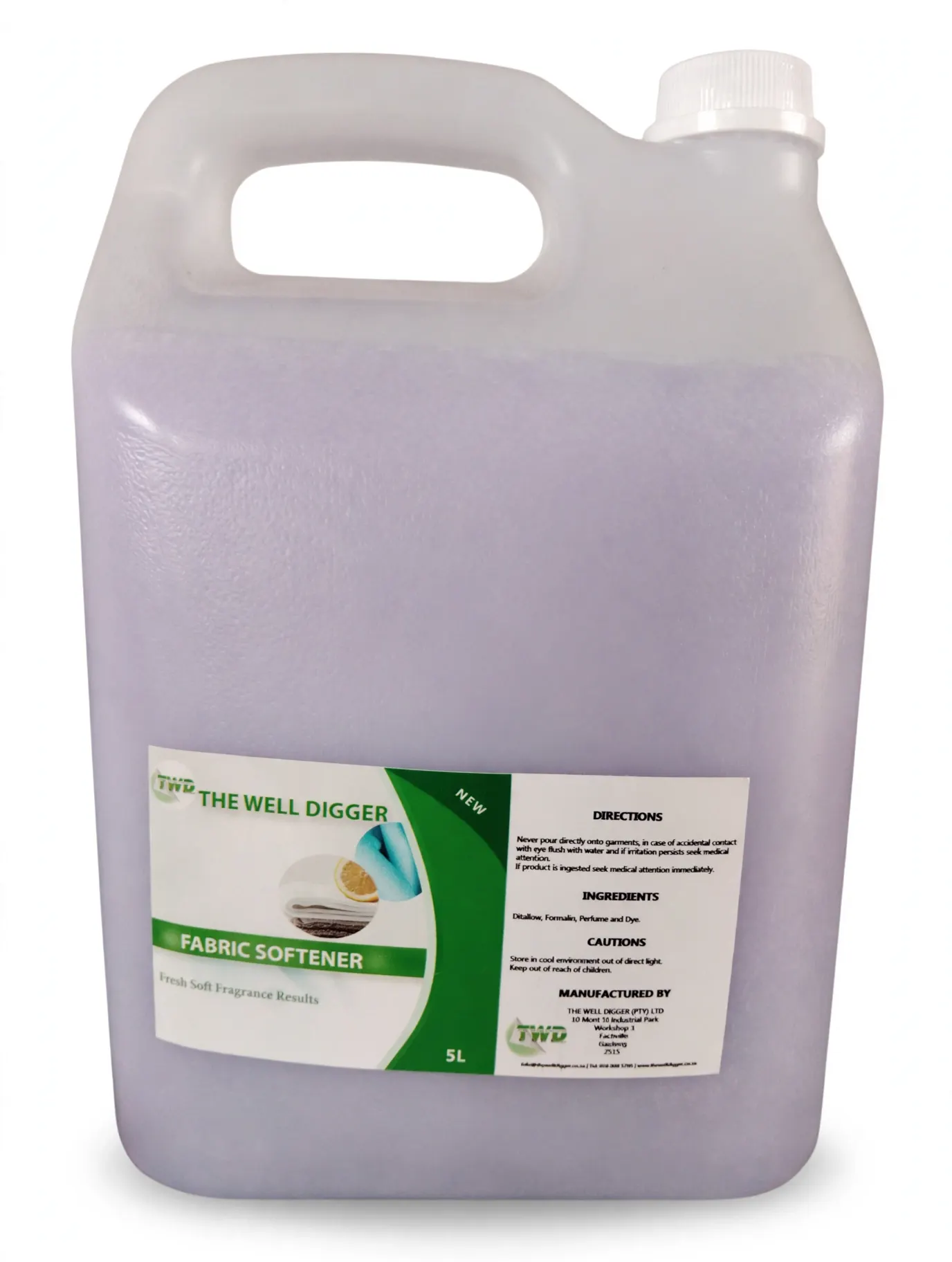 Fabric Softener in a 5 litre container