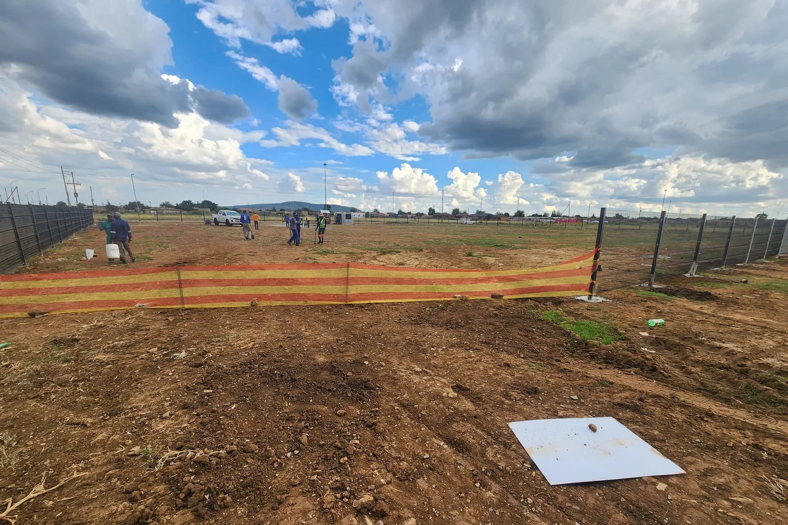 Setting out a new fence line